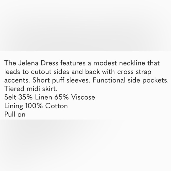 NWT - ASTR The Label - Jelena Back Cutout Puff Sleeve Midi Dress - Picture 7 of 7